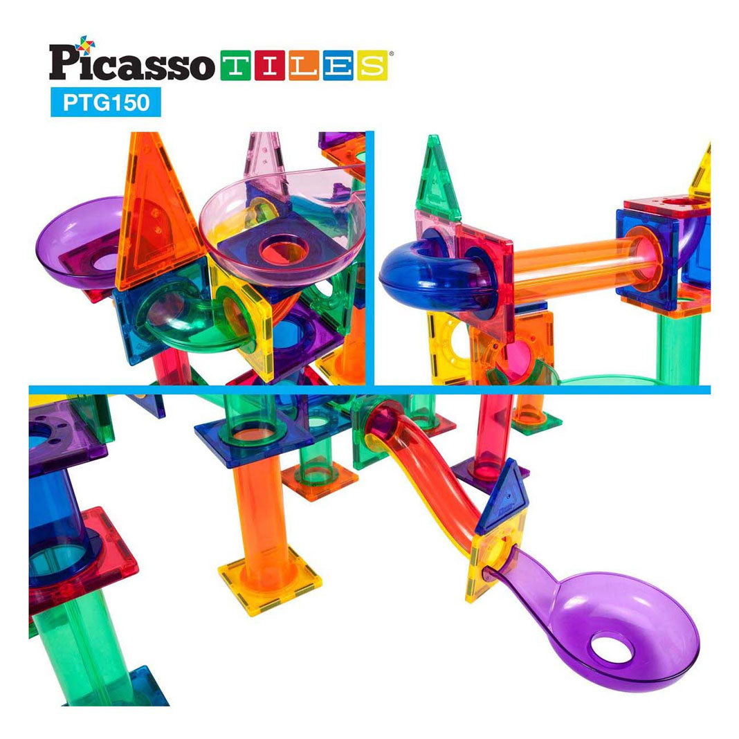 Selecta picassotiles marble run - magnetic building tiles, 150 pcs.