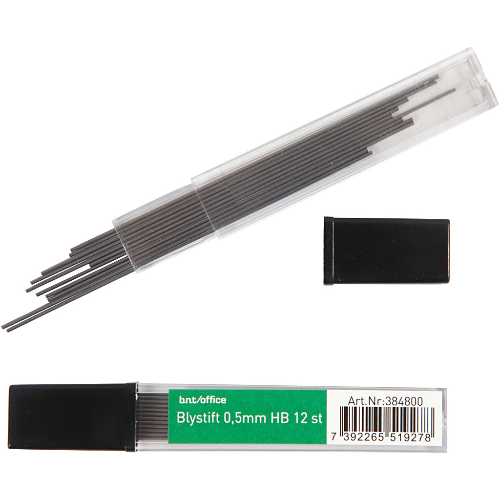 Pencil refills, thickness 0.5 mm, 24x12 pieces 1 box