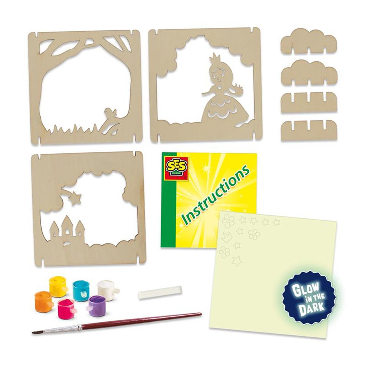 Make these fairytale shadow boxes glow in the dark