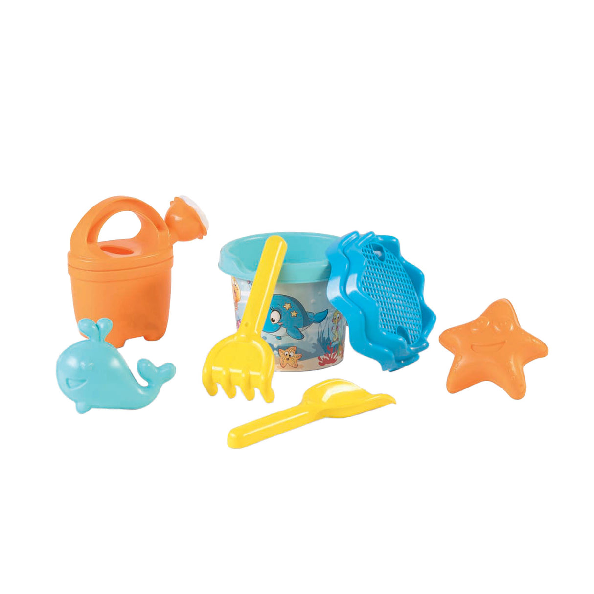 Plecak Androni z zestawem na plażę wielorybów, 7 sztuk.