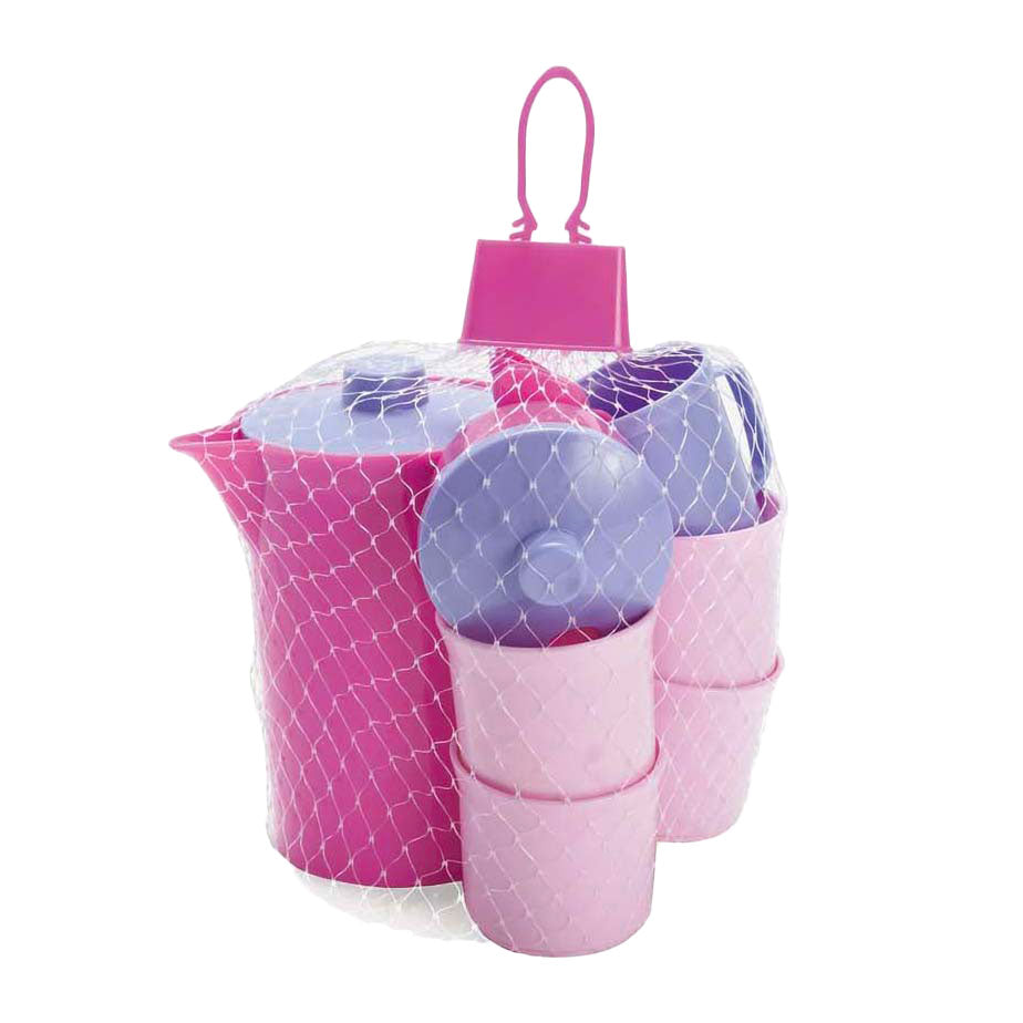 Dantoy kávéskészlet rózsaszín, lila 17 db.