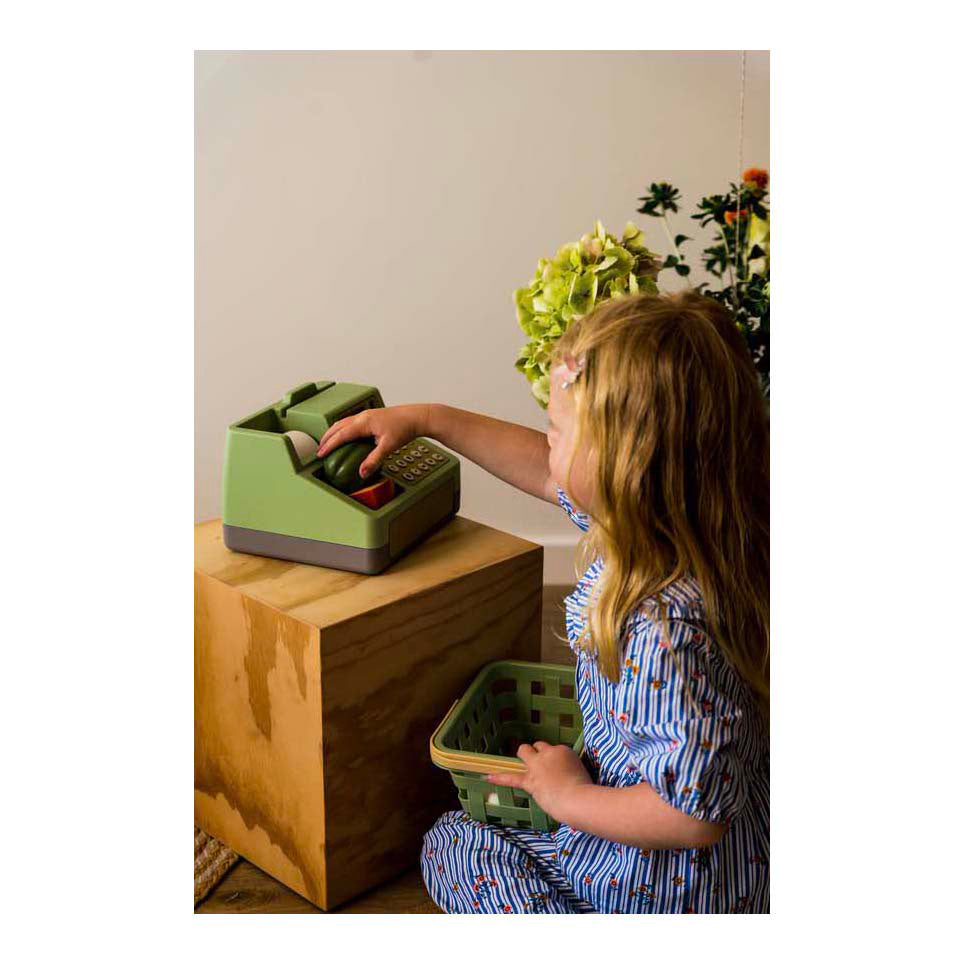 Dantoy kasseapparat med solcelledrevet kalkulator