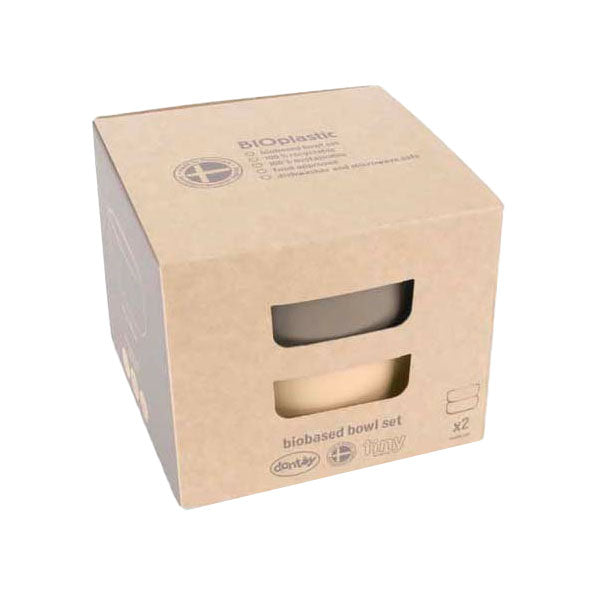 Dantoy skålsett beige mokka, 2 stk.