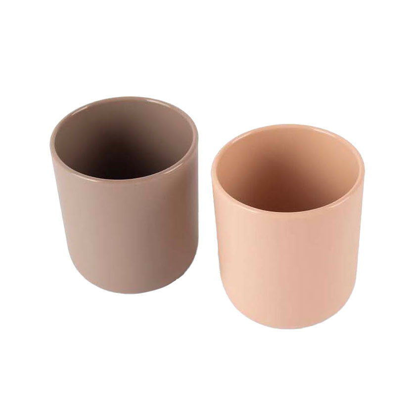 Dantoy cup set mocha beige, 2 pieces.