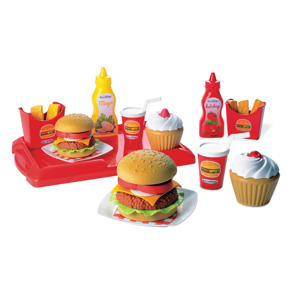 Ecoiffier 100% Chef Hamburger Set 25pcs.