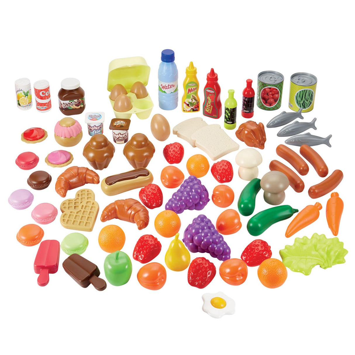 Ecoiffier 100% chef toy food, 75 pcs.