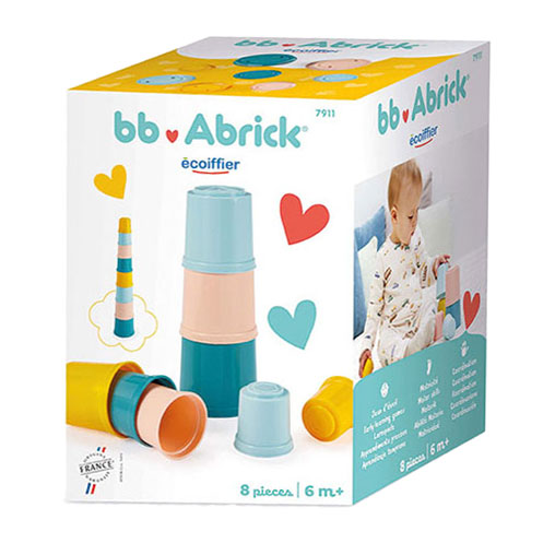 Torre de apilamiento de Abrick Baby de Ecoiffier, 8dlg.