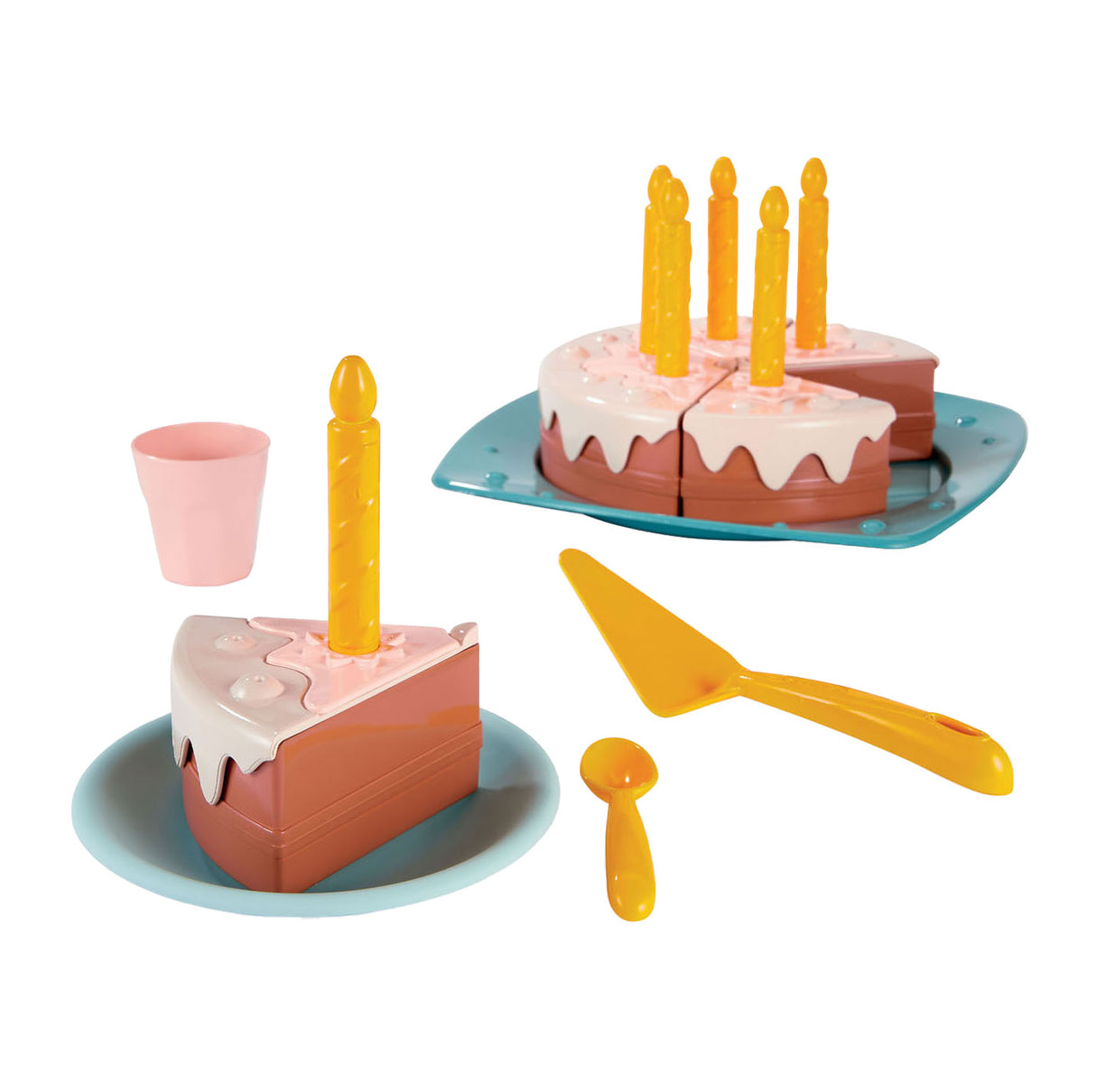 Ecoiffier imirt bia leagtha císte lá breithe bia, 20 píosaí.