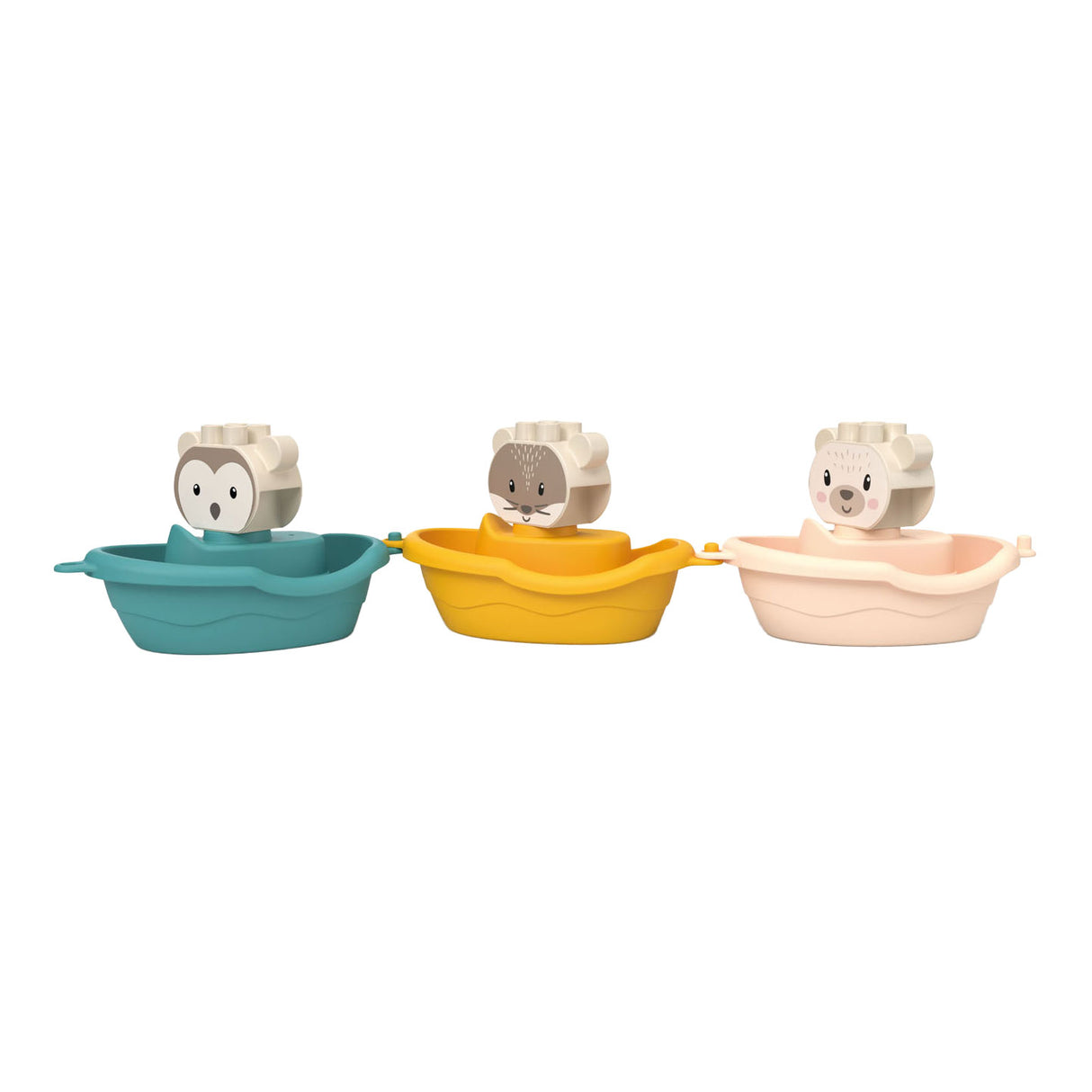 Abrick Bath Boats Animals con lata de riego, 7dlg.