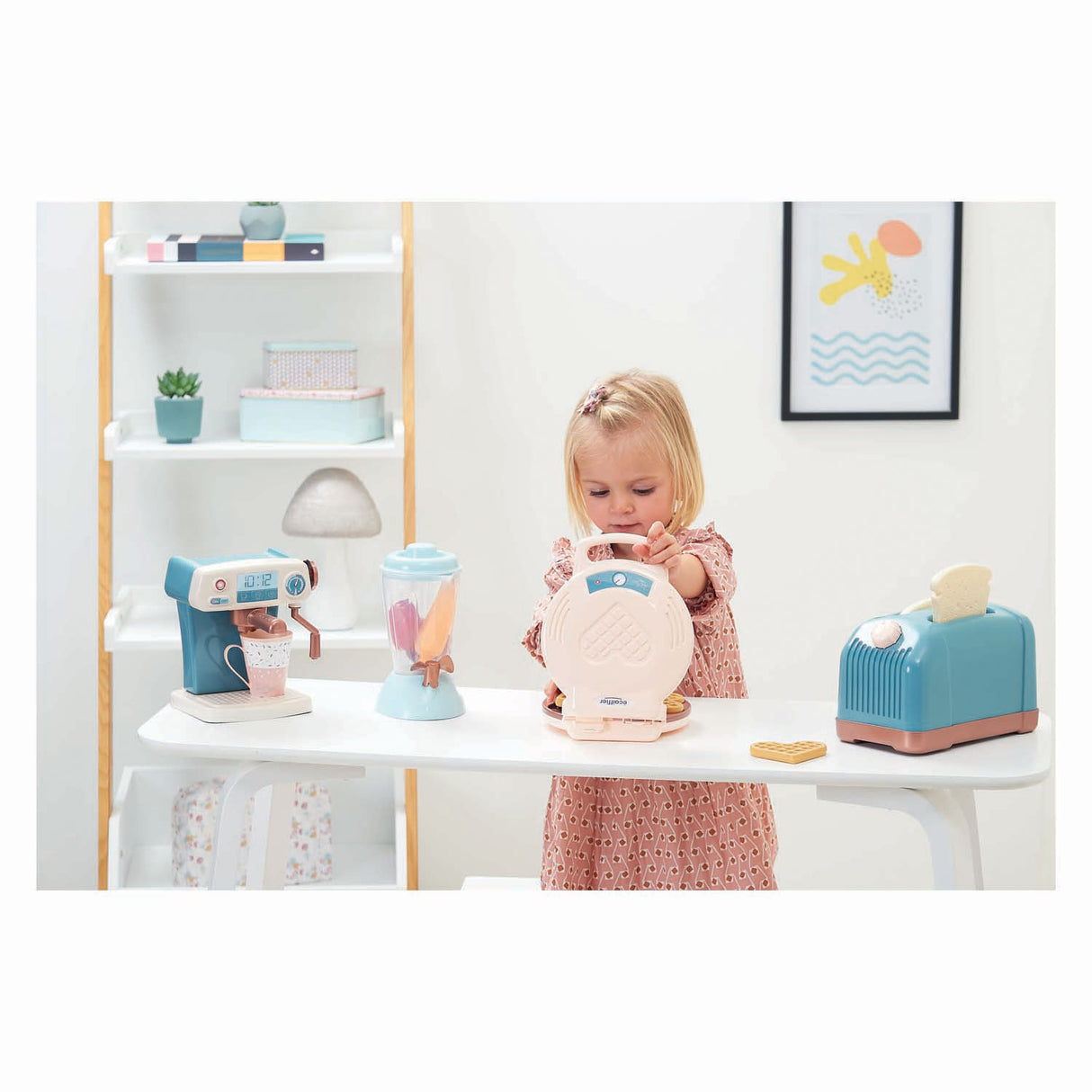 Ecoiffier køkkensæt komplet 4i1, 15 stk.