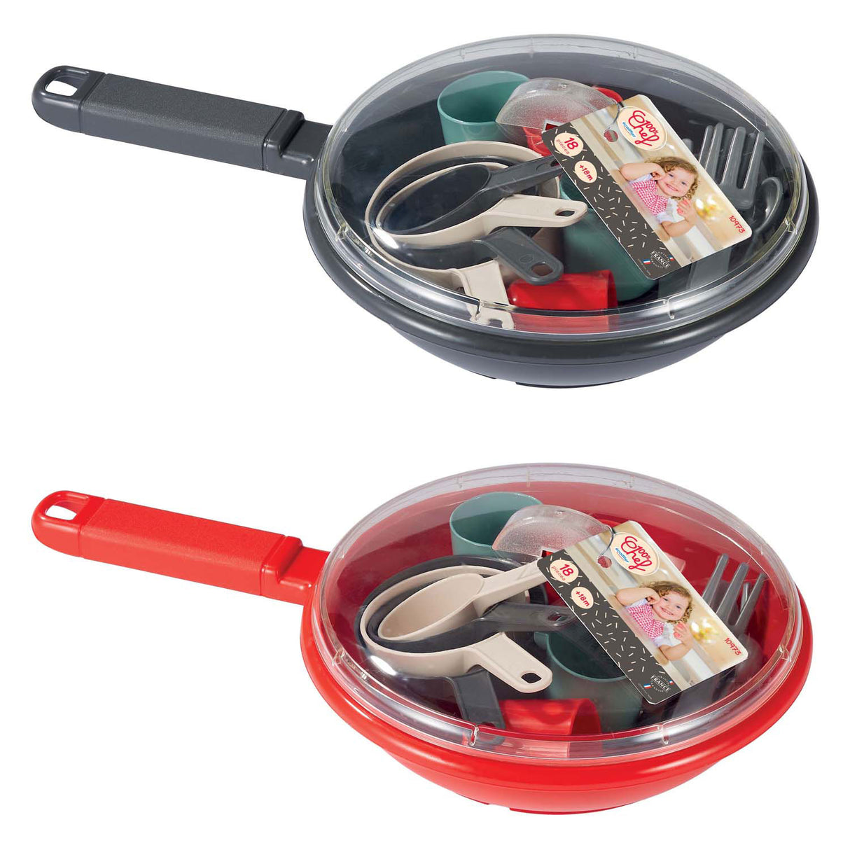 Écoiffier ecoiffier 100% chef servies en bestek in pan - 19dlg.
