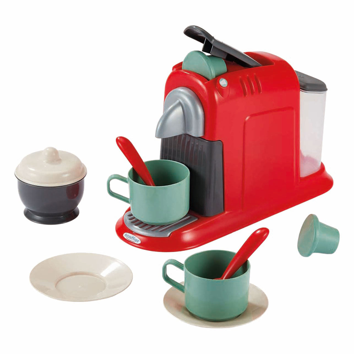 Ecoiffier 100% chef tableware in storage box - 70 pieces.