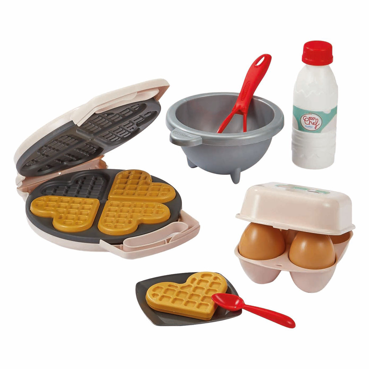 Ecoiffier 100% chef wafelijzer - 19dlg.