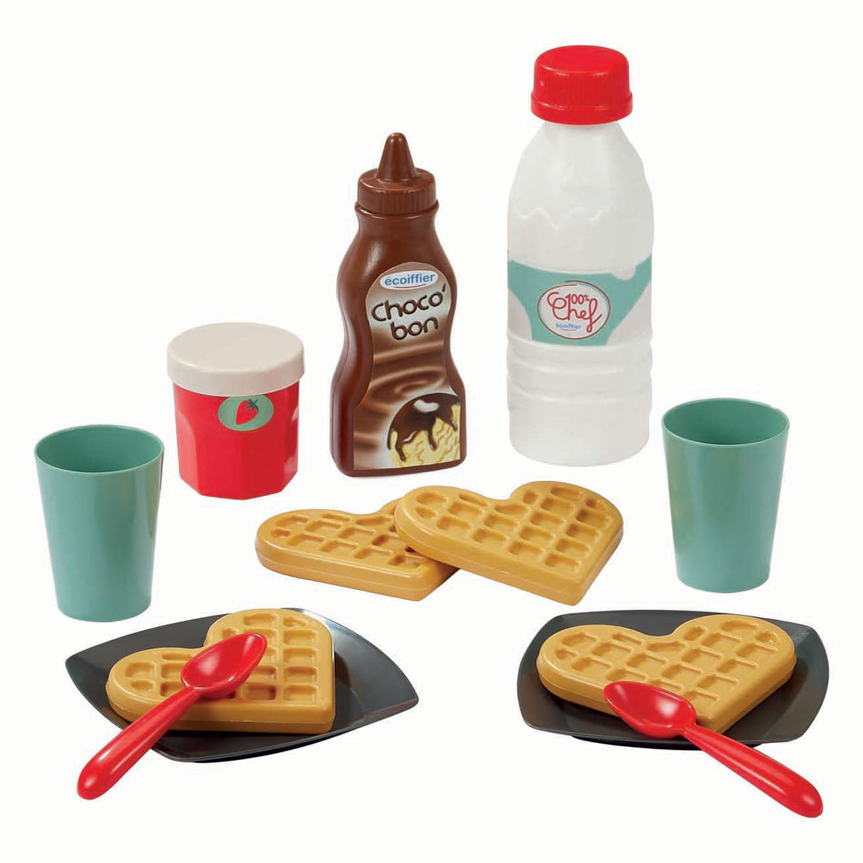 Ecoiffier 100% chef wafelijzer - 19dlg.