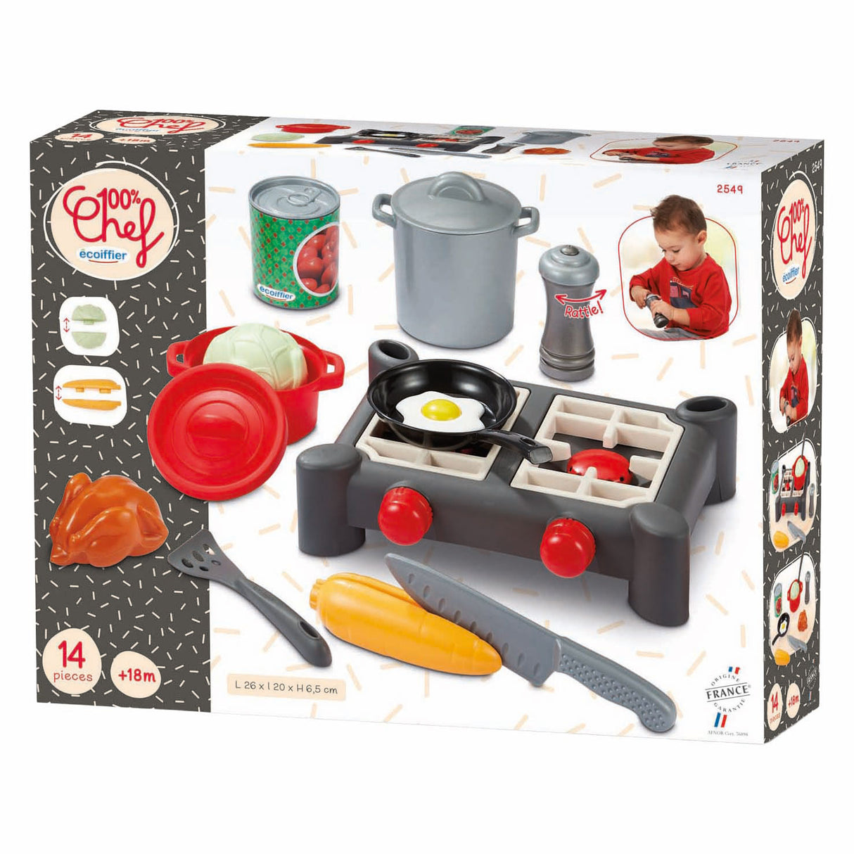 Estufa Ecoiffier 100% chef - 14 uds.
