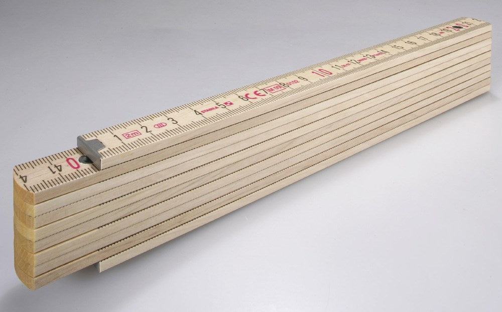 Abi stla duimstok, 407n transprant hout 2m - 14348