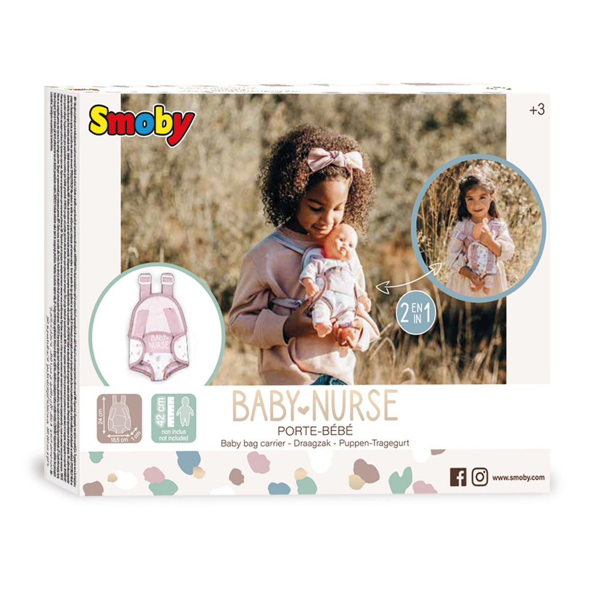 Smoby Detská sestra Detský nosič