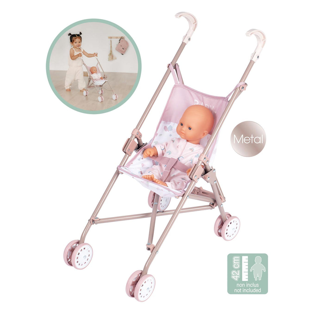 Smoby Baby Nurse Doll Buggy