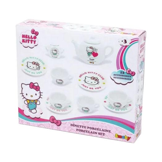 Set di tè in porcellana Smoby Hello Kitty 12dlg.
