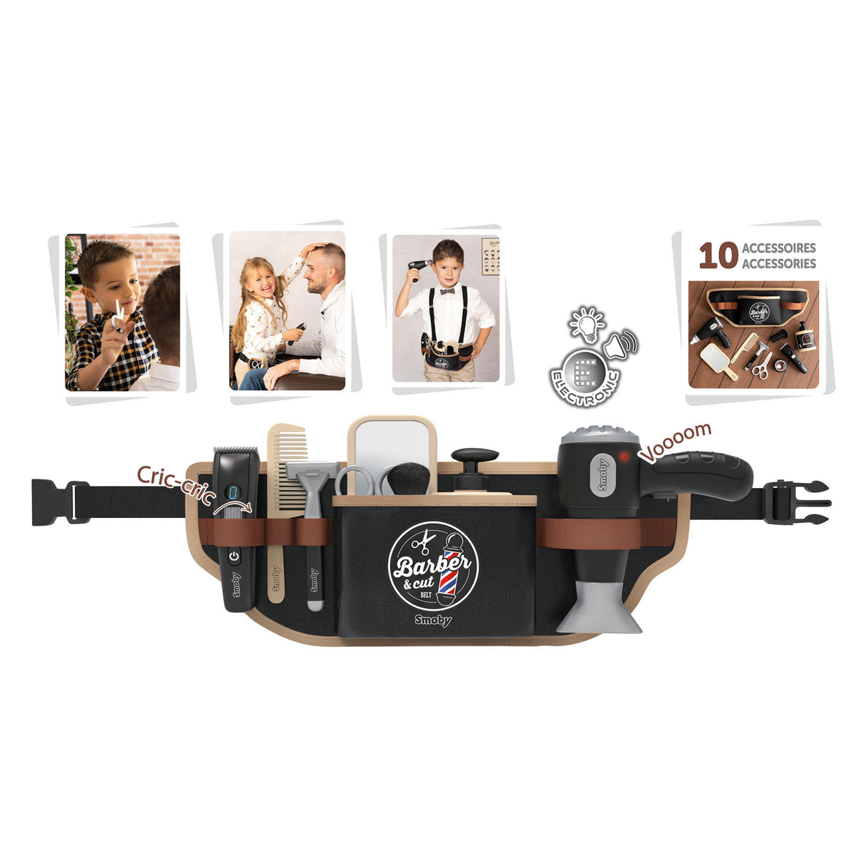 Smoby Barber Cut Hairdressing Belt 10pcs.