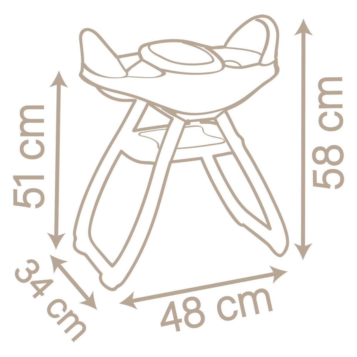 Smoby Baby Nurse Baby Chair For 2 Dolls