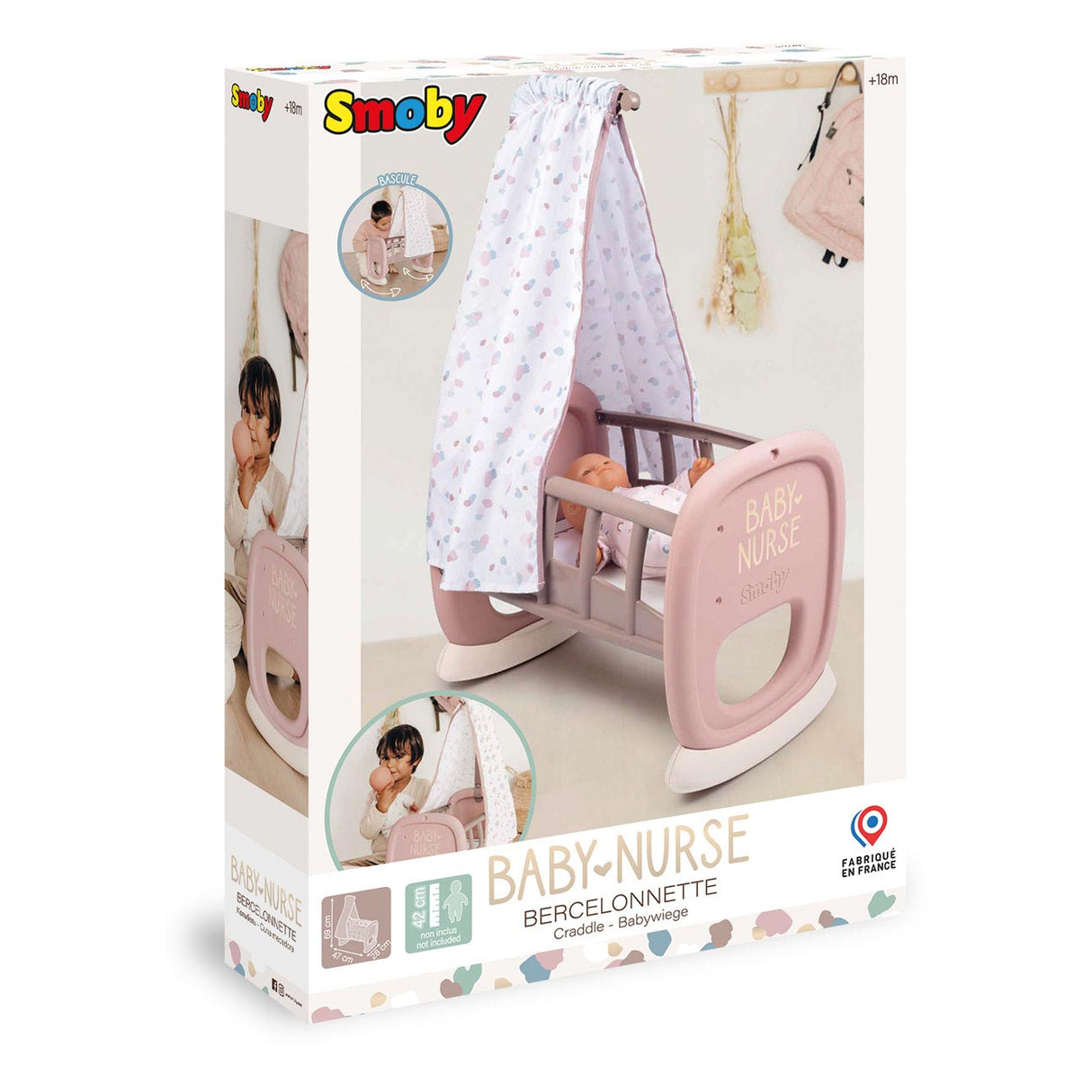 Smoby - Baby Nurse Cradle