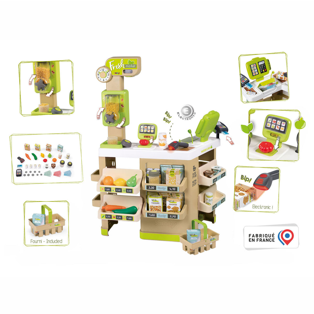 Smoby Fresh Supermarket. 43 pcs.