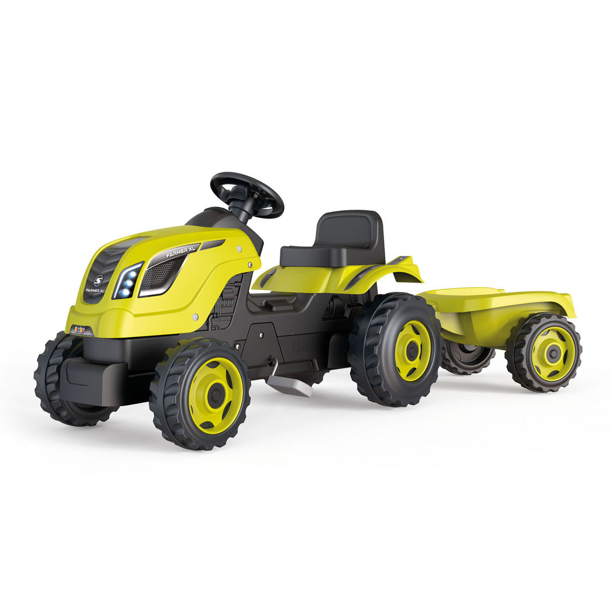 Smoby Farmer XL Steptractor mit Anhängergrün
