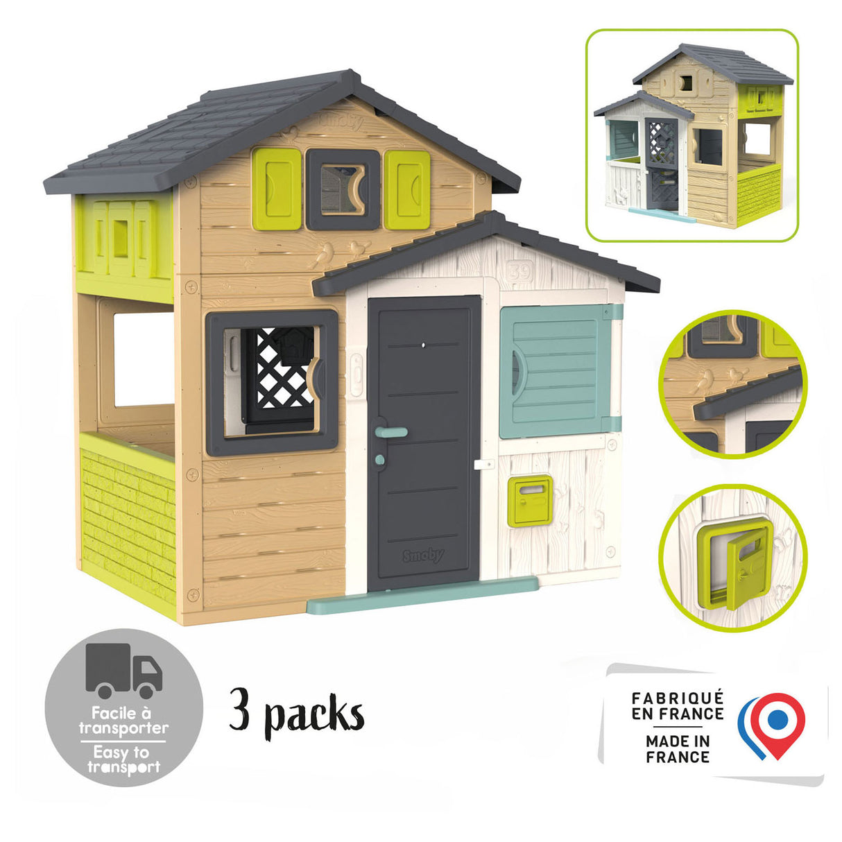 Smoby evo friends playhouse