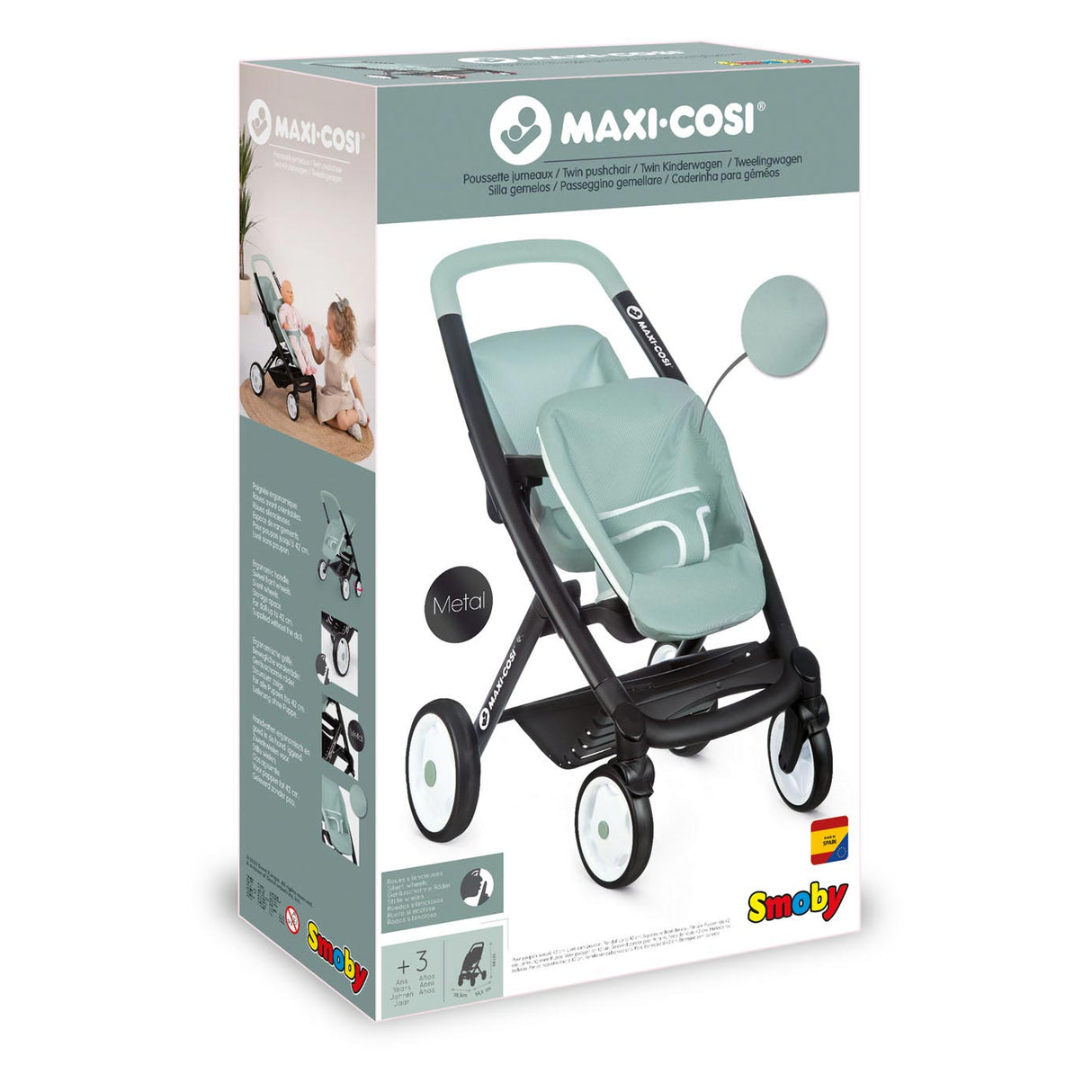 Smoby Maxi-Cosi Doll Sage propre pour 2 poupées