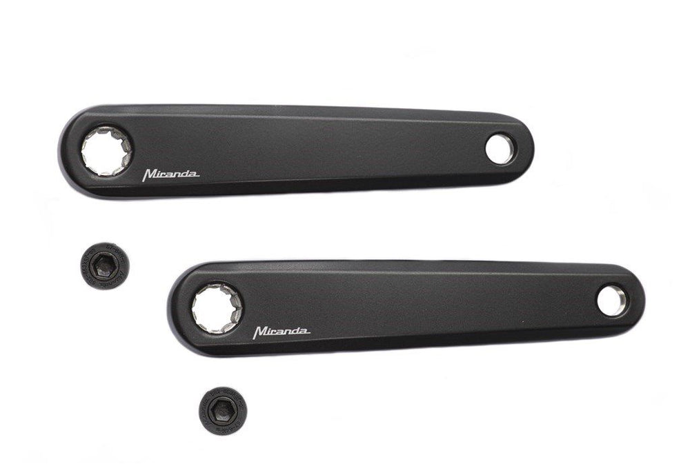 Set Cranks E-Bike aluminium 170 mm noir
