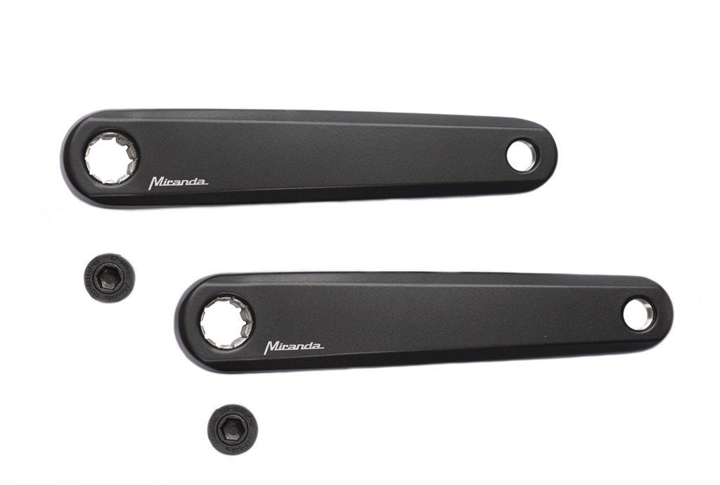 Set Cranks E-Bike aluminium 170 mm noir
