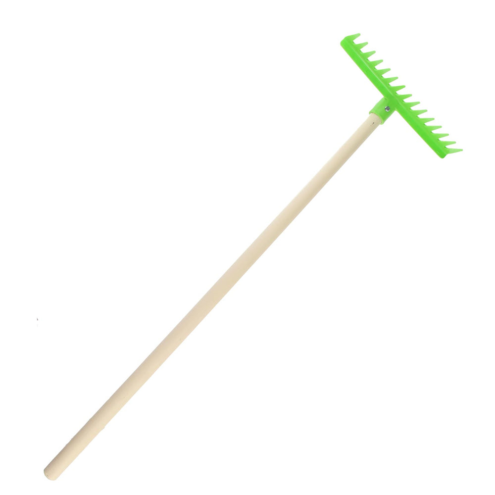 Cavallino rake with wooden handle