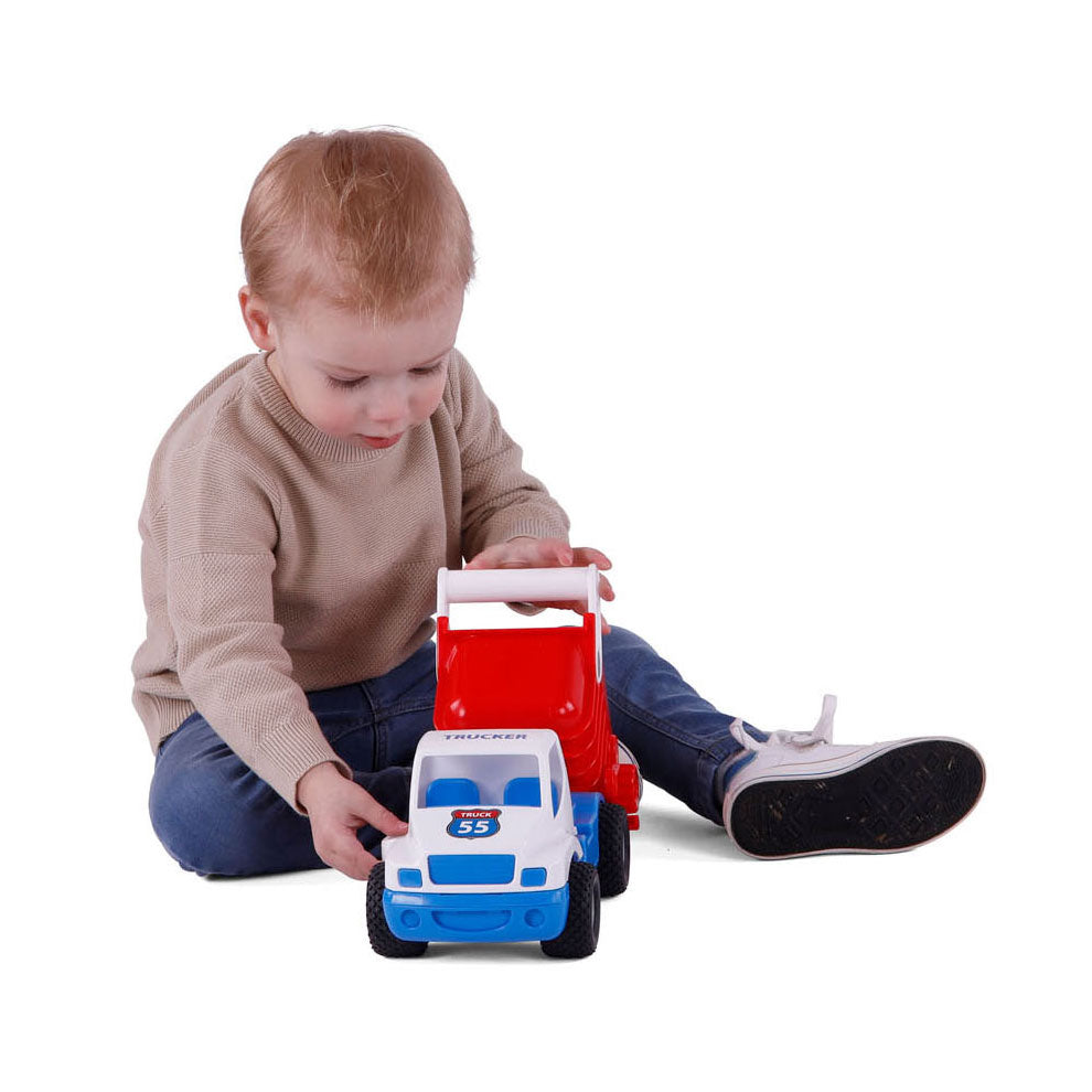 Cavallino grip tipper truck with rubber tires, 26cm