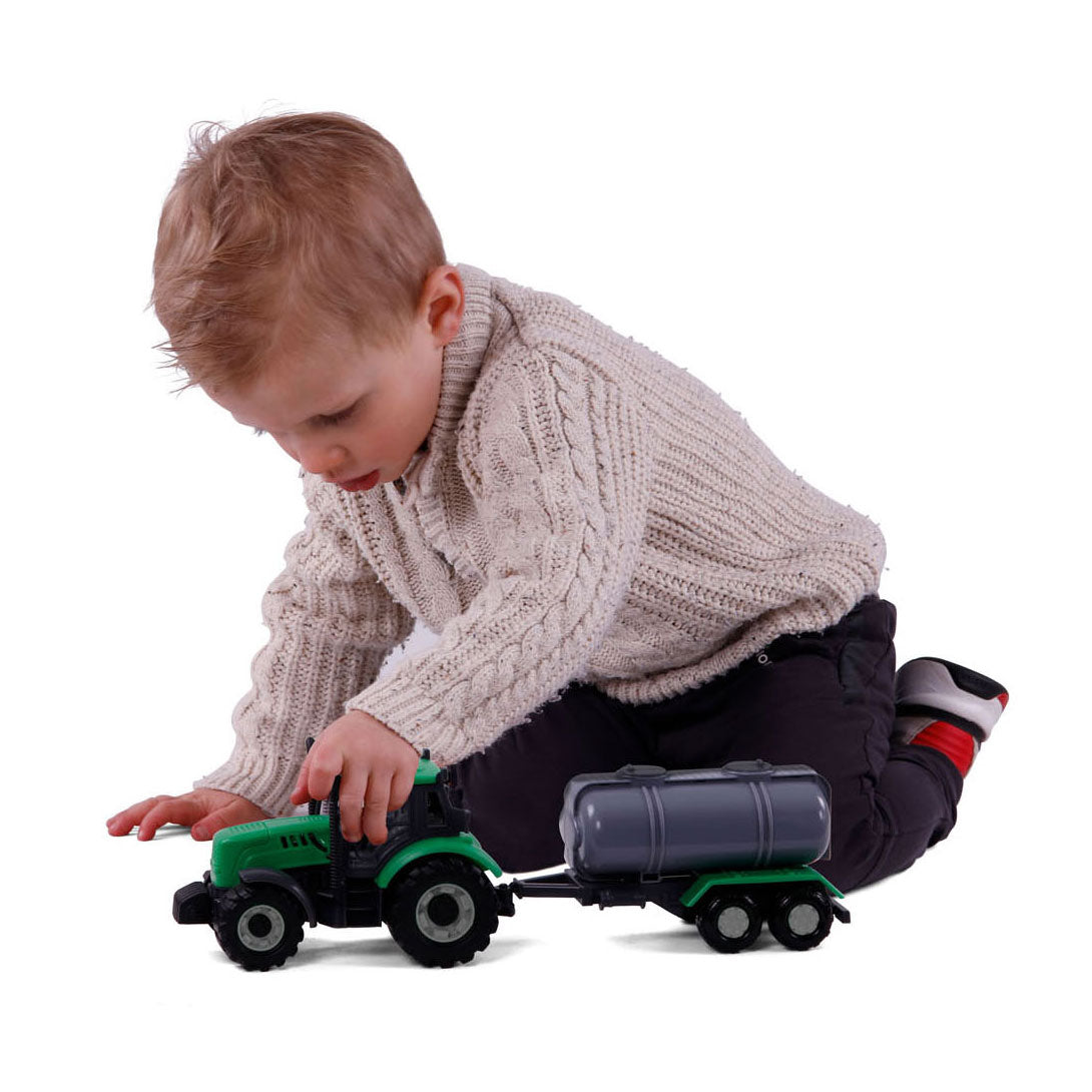 Trator Cavallino com Tank Truck Green, Escala 1:32