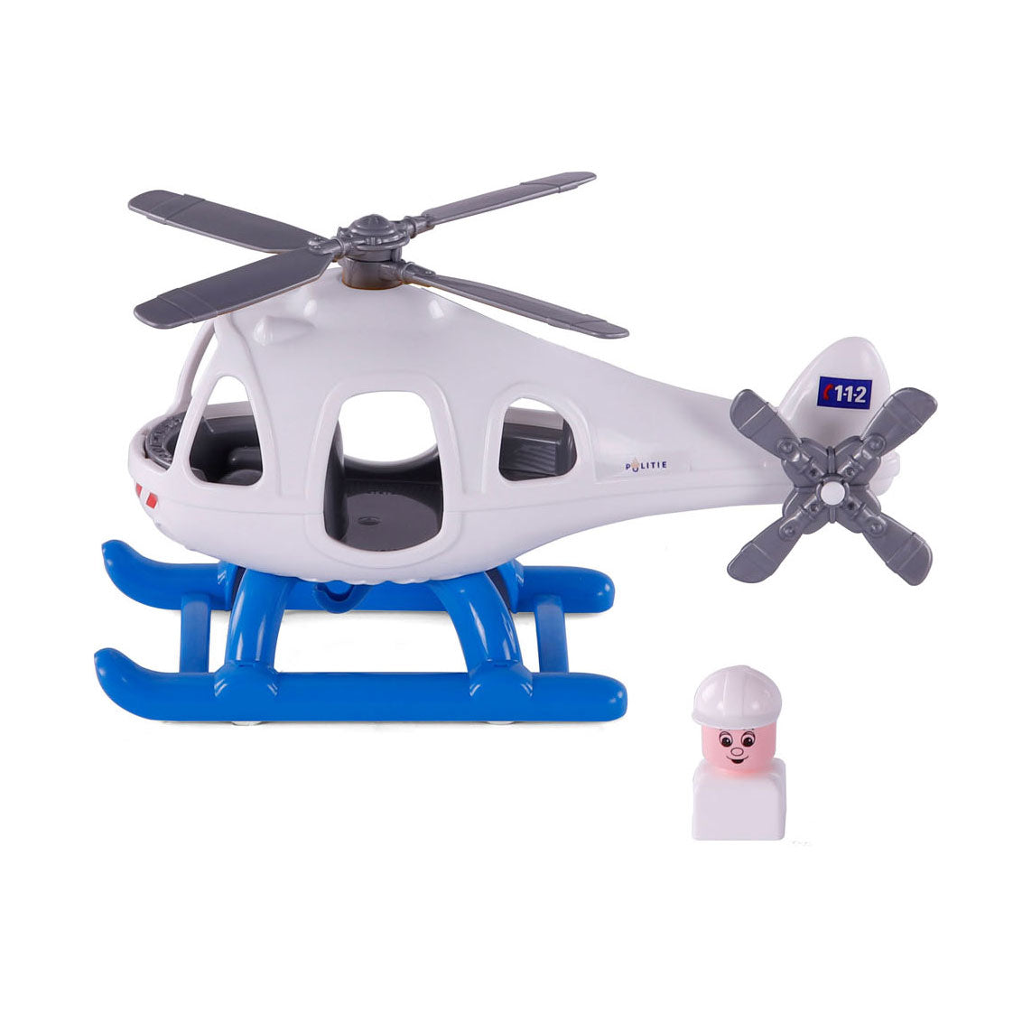 Cavallino Police helicopter with play figure, 29.5 cm