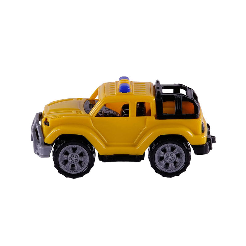 Cavallino Trendy Jeep Geel, 22 cm