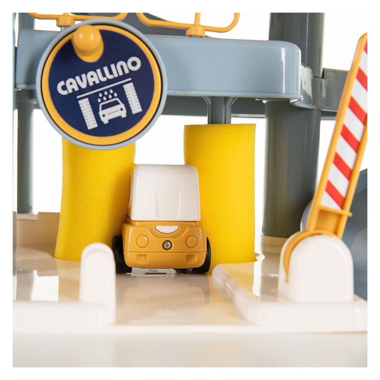 Cavallino luxury garage with cars pastel colors