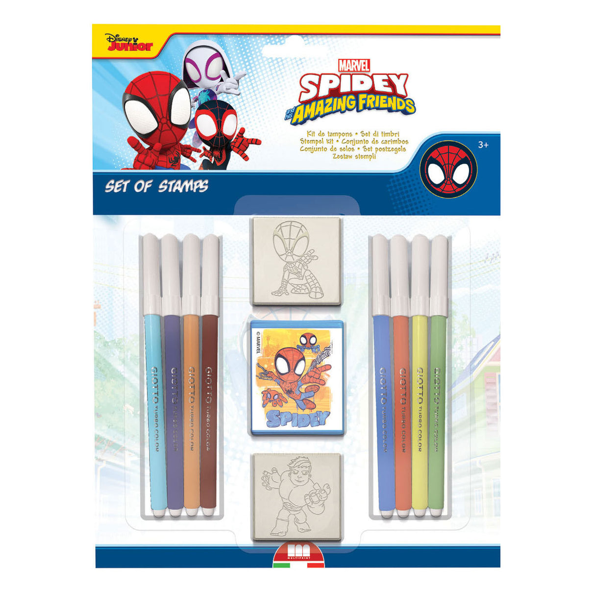 Ensemble de tampons Spidey multiprint, 11dlg.