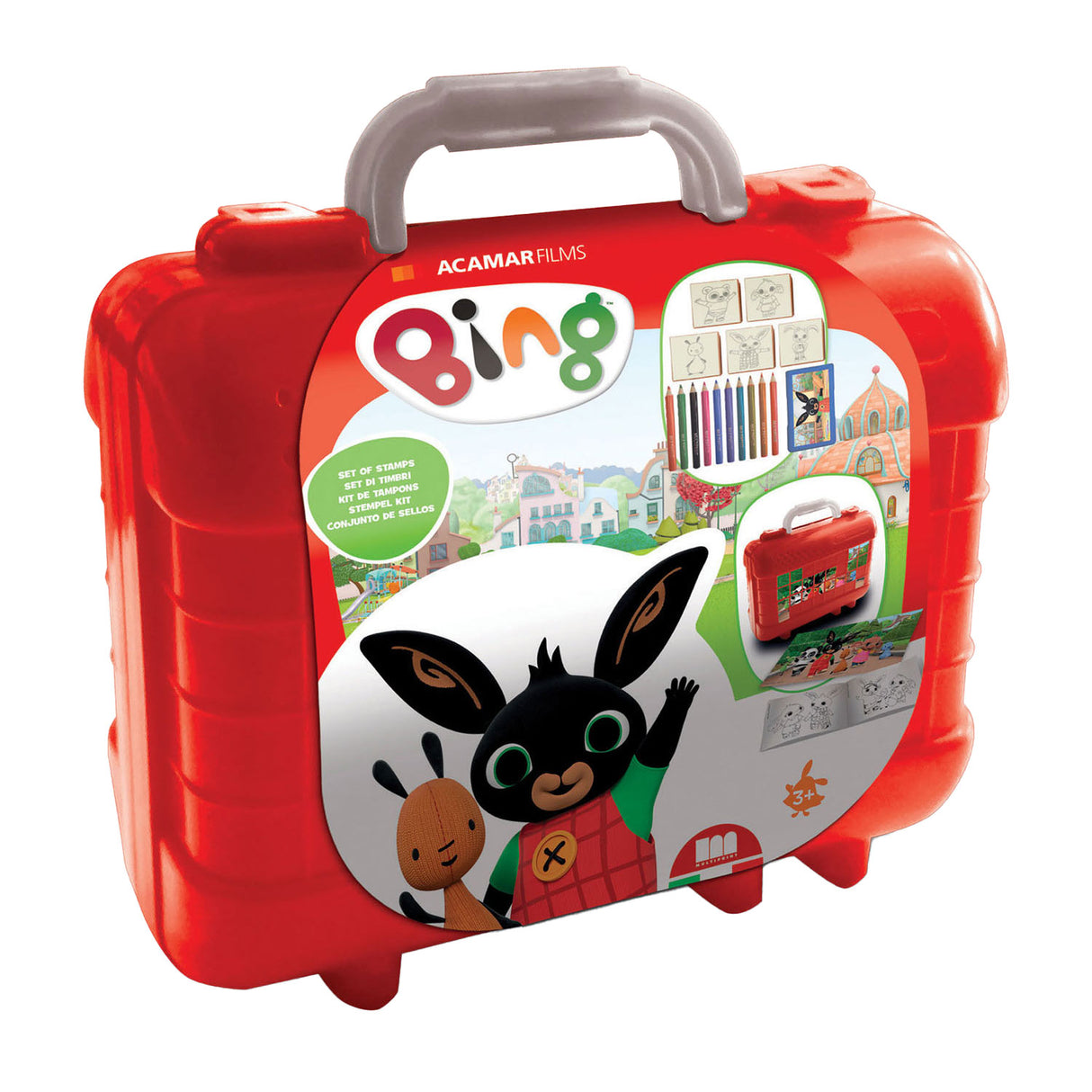 Multiprint -Bing -Reisenstempel und Farbkoffer Multiprint