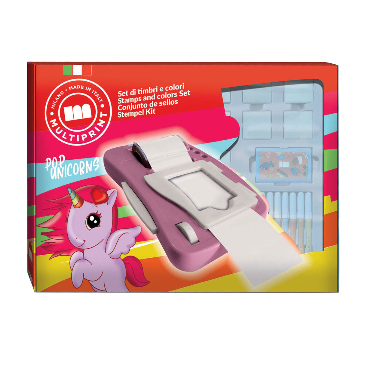 Multiprint unicorn sticker machine set