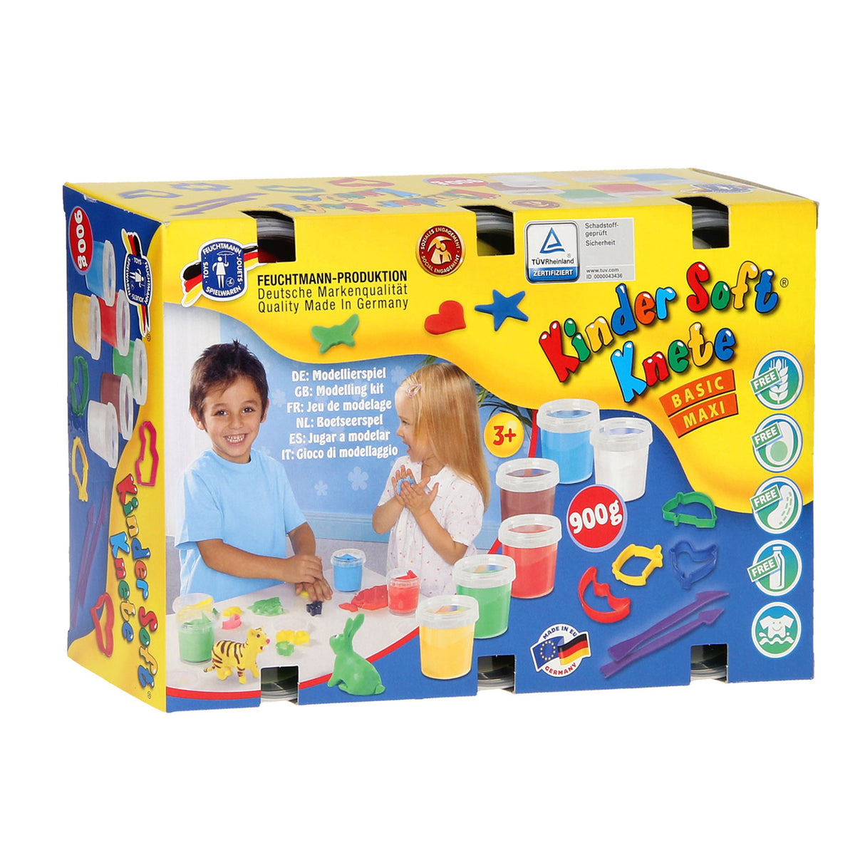 Feuchtmann junior modeling clay maxi - 6 clay pots