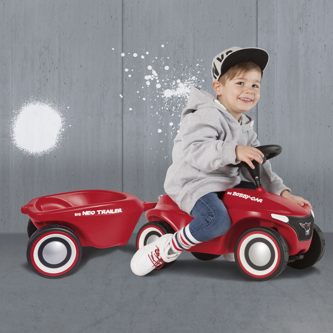 Big bobby car neo trailer - rood