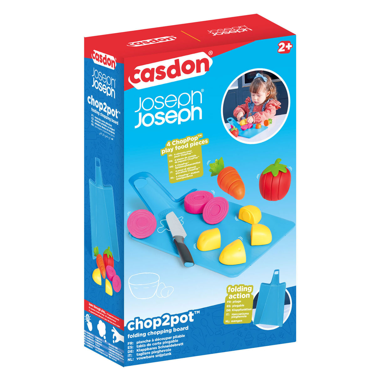Casdon Joseph Josheph Chop2Pot Toy Comida Conjunto, 16dlg.