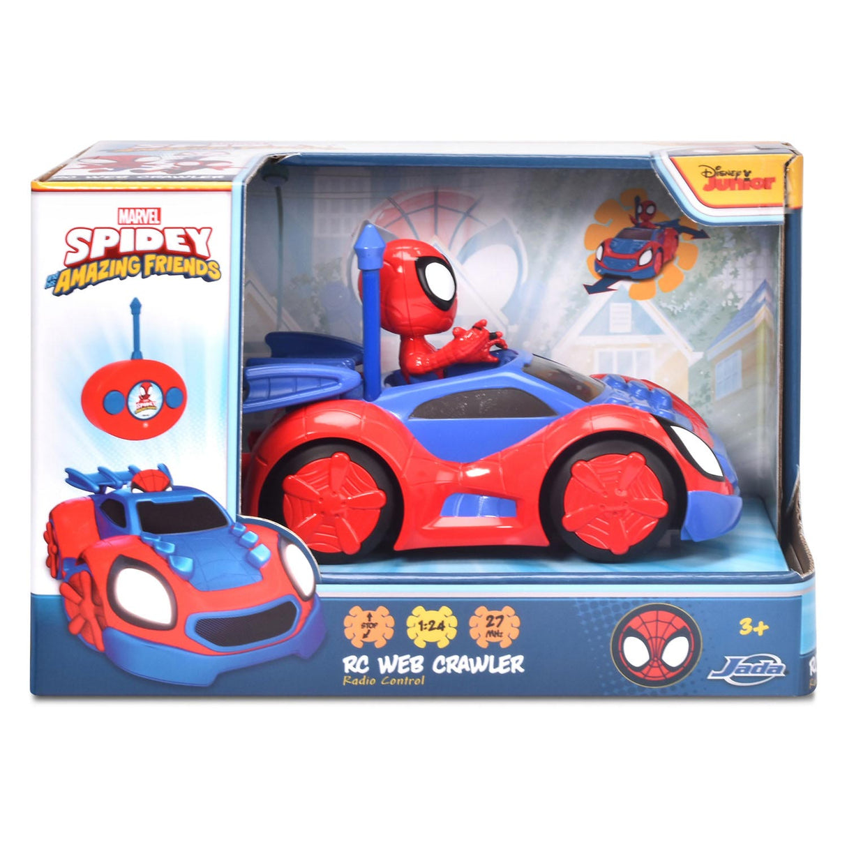 Jada toys jada rc spidey web crawler remote control car