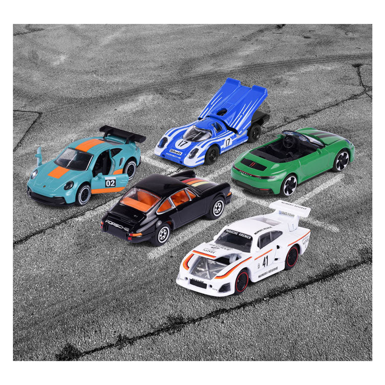 Majorette Porsche Motorsport Cars Giftpack, 5st.