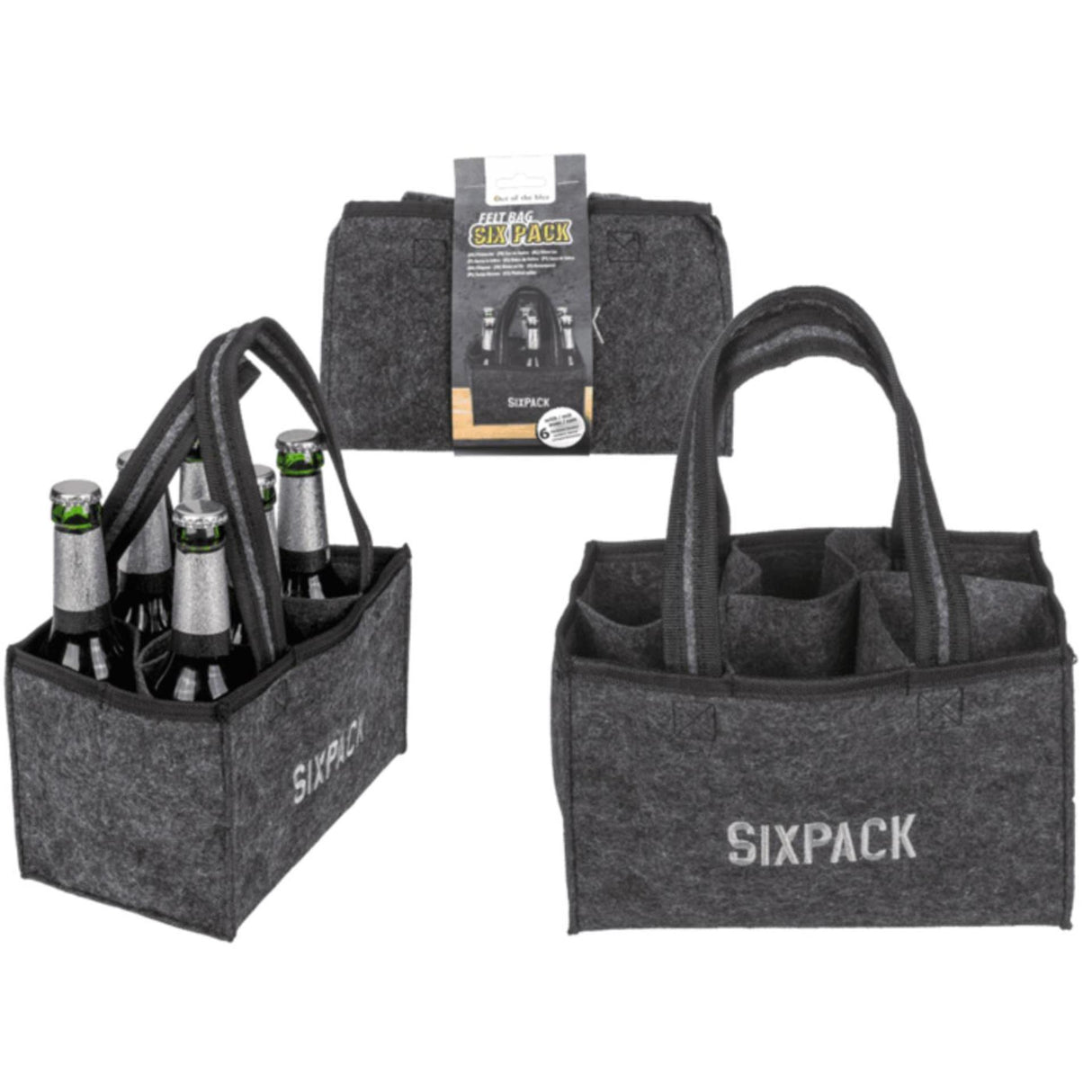 Ootb vilten bierfleshouder sixpack