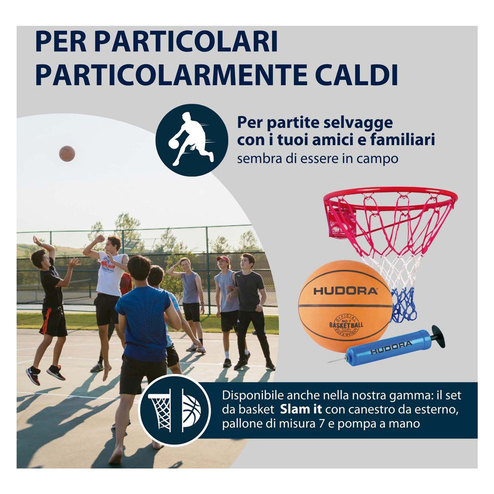 Hudora basketball ring metal with net