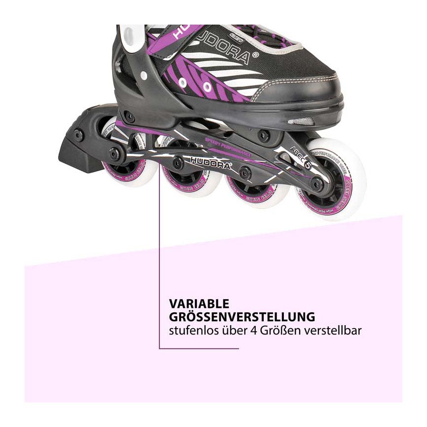 Hudora Skeelers Mia Black Purple, Größe 37-40