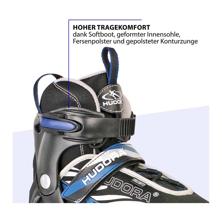 Hudora Skeelers Leon Blauw Black, velikost 37-40